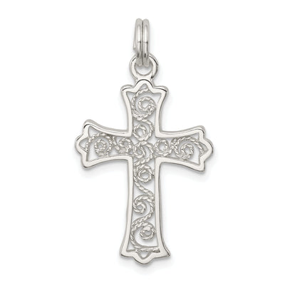 Sterling Silver Polished Budded Cross Pendant at $ 20.45 only from Jewelryshopping.com