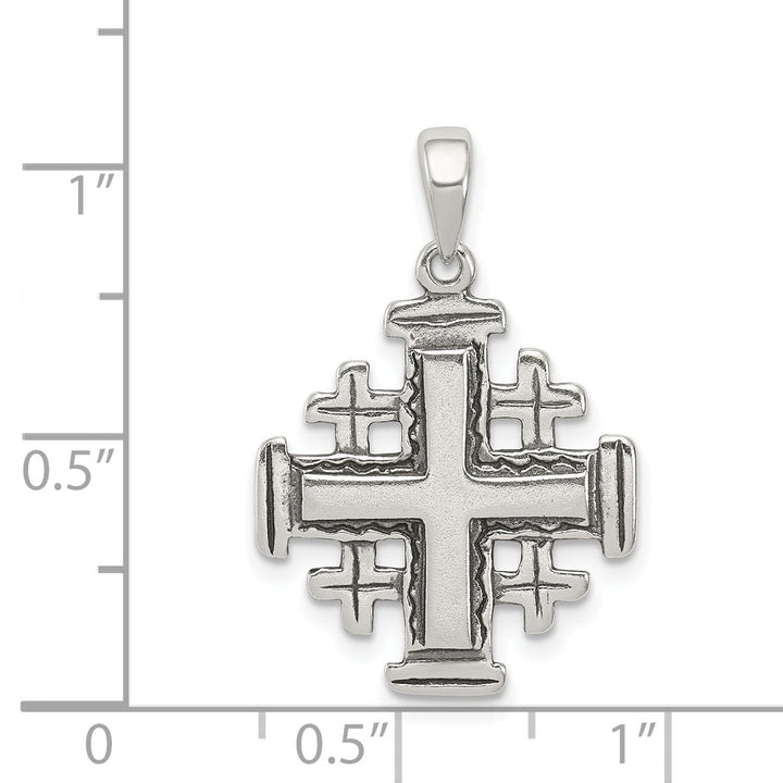 Sterling Silver Jerusalem Crusader Pendant