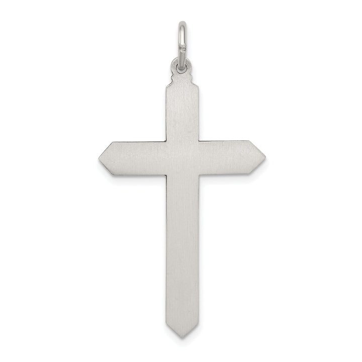 Silver Antique June Birthstone Cross Pendant