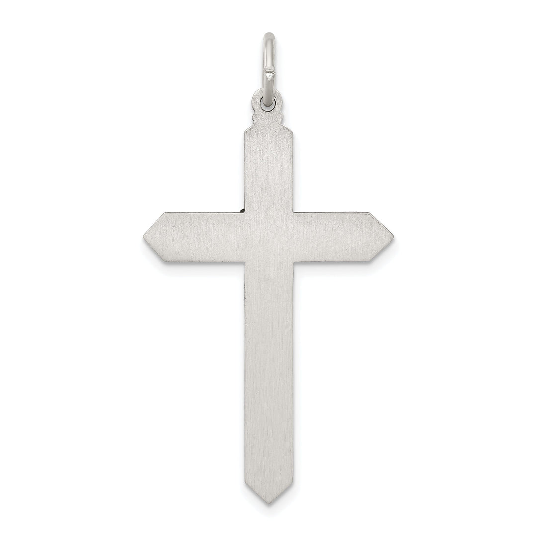 Silver Antique November Birthstone CrossPendant