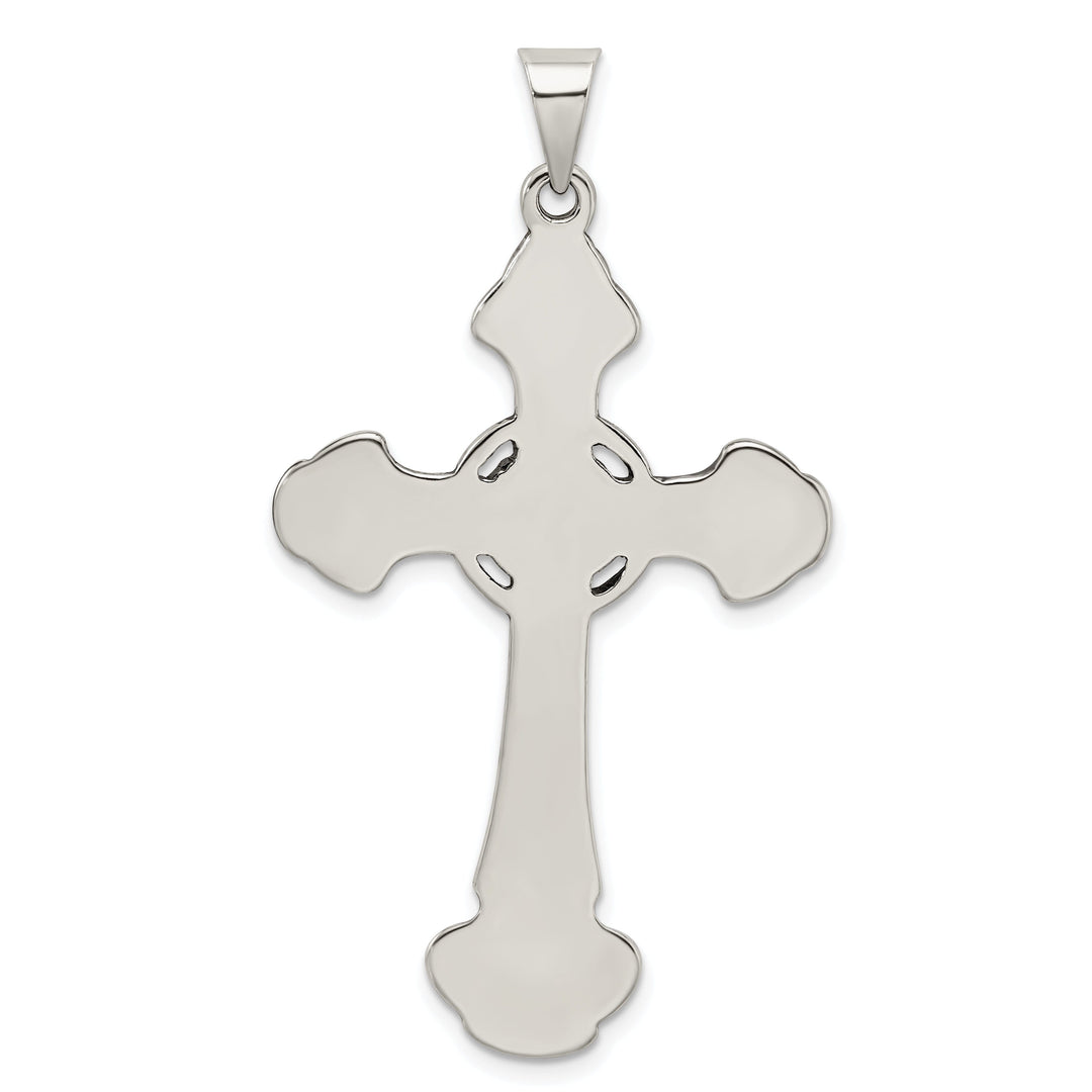 Silver Polish Antique Finish Iona Cross Pendant