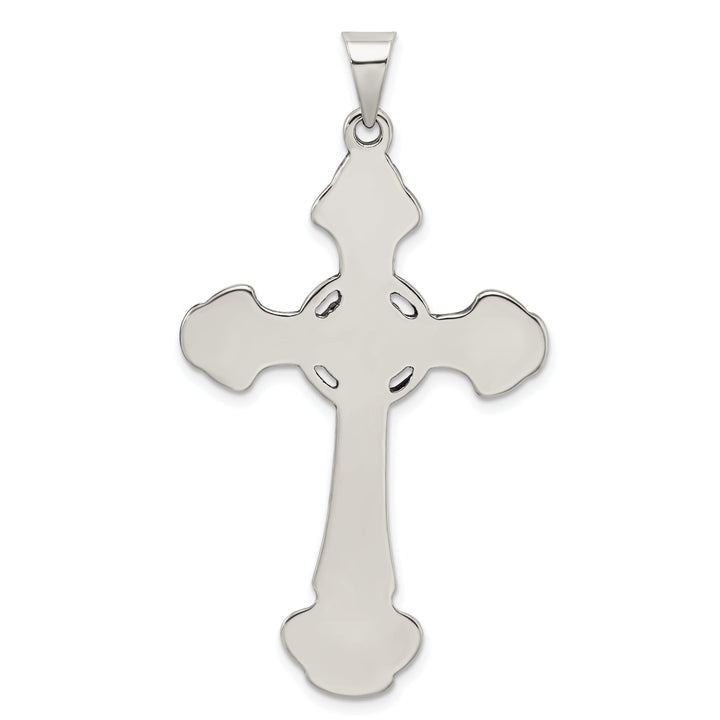 Silver Polish Antique Finish Iona Cross Pendant