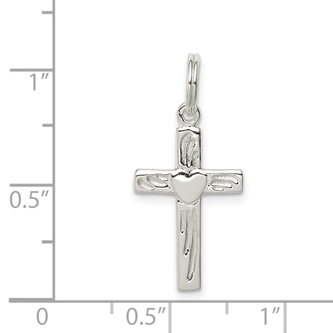 Sterling Silver Polished Latin Cross Pendant
