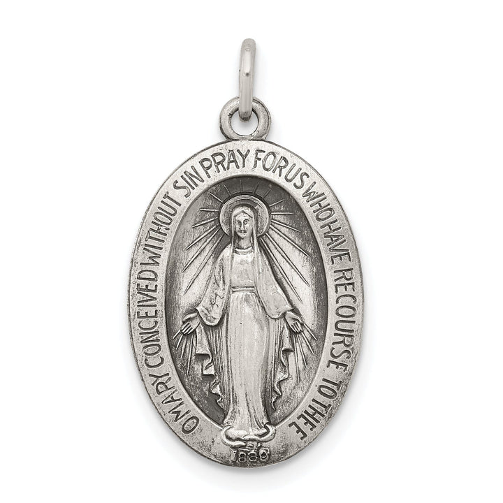 Sterling Silver Antiqued Miraculous Medal