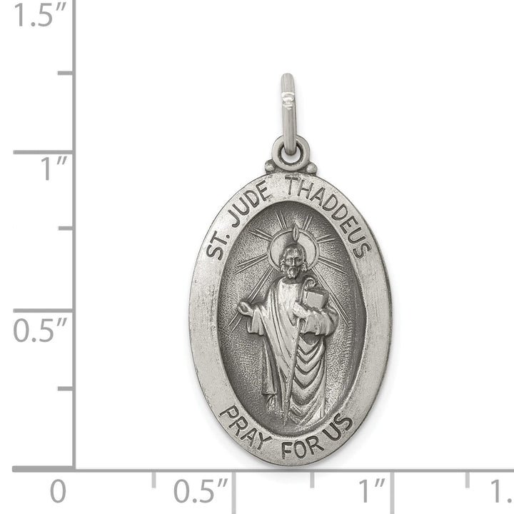 Sterling Silver Saint Jude Thaddeus Medal