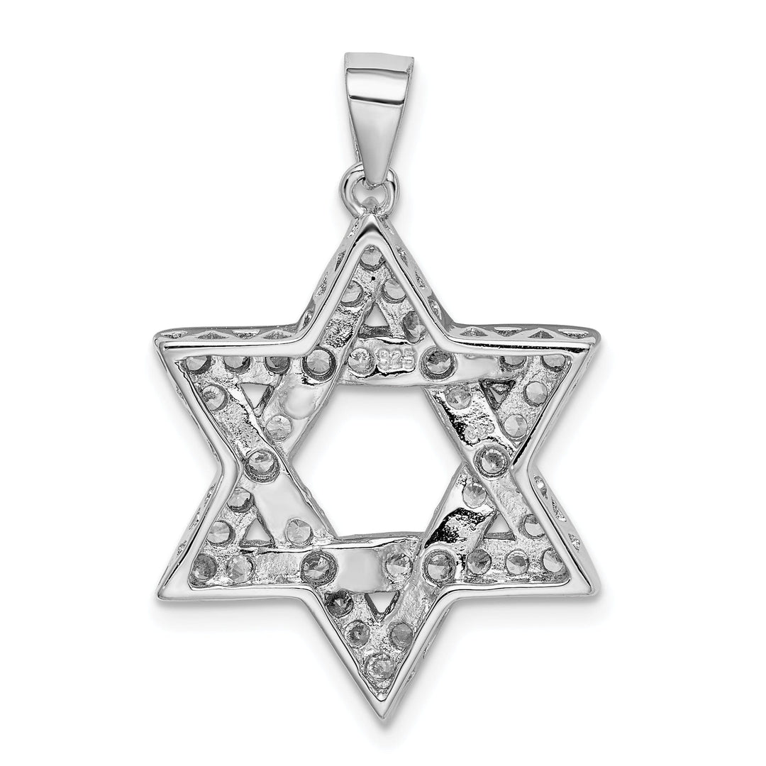 Sterling Silver C.Z Star of David Pendant