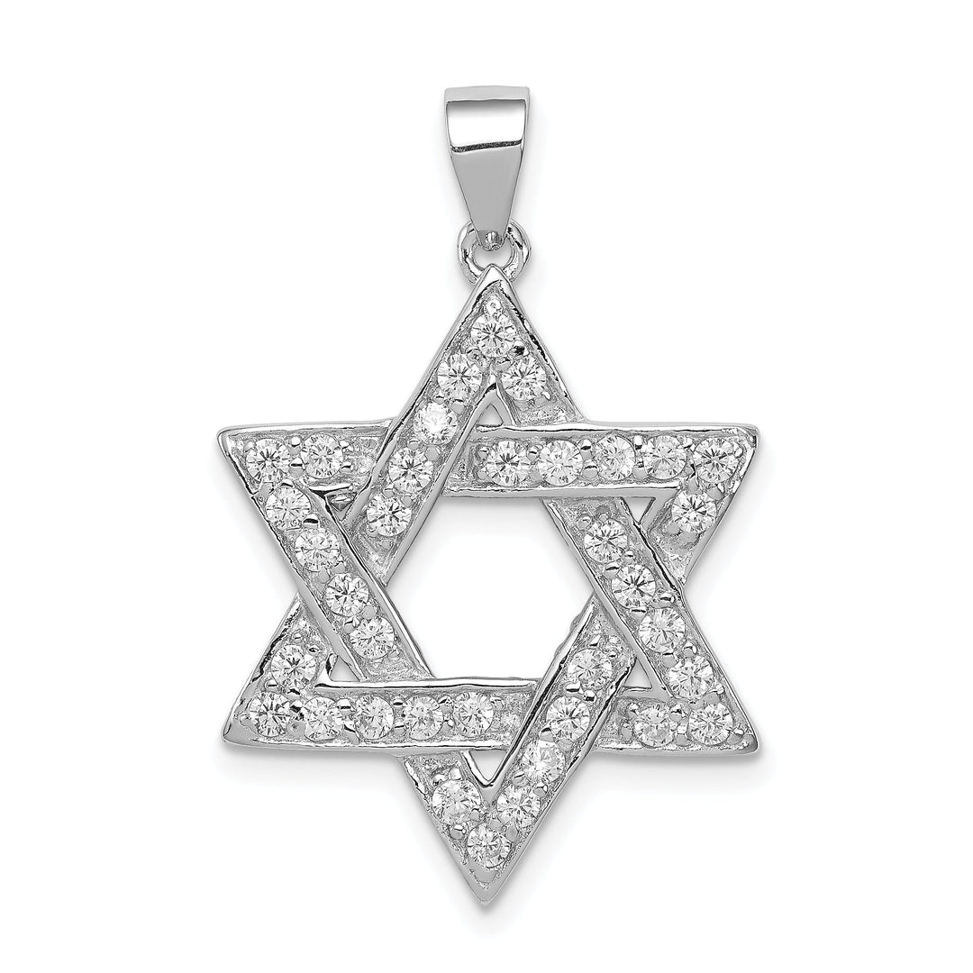 Sterling Silver C.Z Star of David Pendant