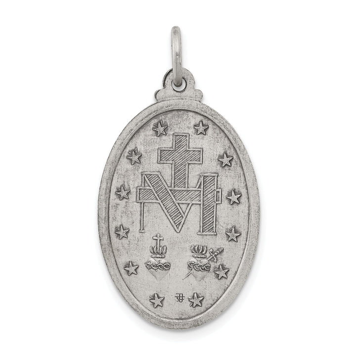 Sterling Silver Antiqued Miraculous Medal