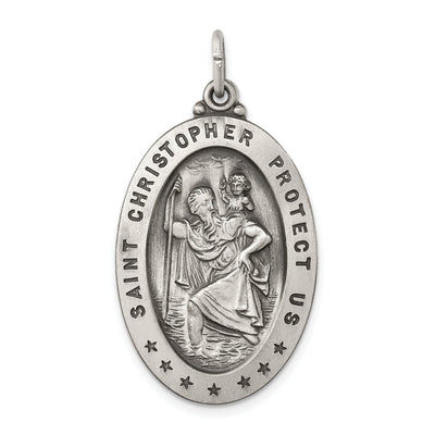 Sterling Silver St. Christopher Medal at $ 44.52 only from Jewelryshopping.com