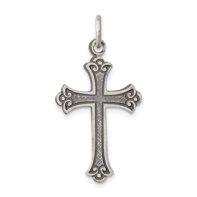 Solid Sterling Silver Antiqued Cross Pendant at $ 28.58 only from Jewelryshopping.com