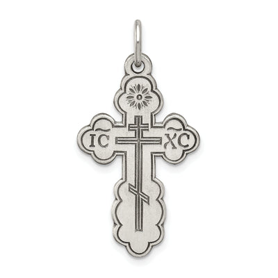 Sterling Silver Eastern Orthodox Cross Pendant at $ 36.77 only from Jewelryshopping.com