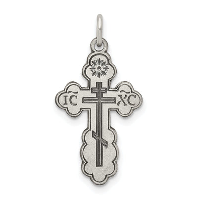 Sterling Silver Eastern Orthodox Cross Pendant at $ 27.09 only from Jewelryshopping.com
