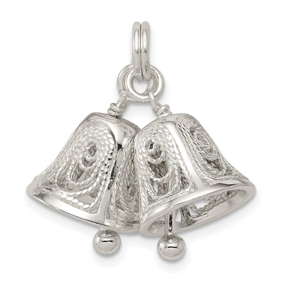 Sterling Silver Filigree Moveable Bells Charm at $ 37.42 only from Jewelryshopping.com