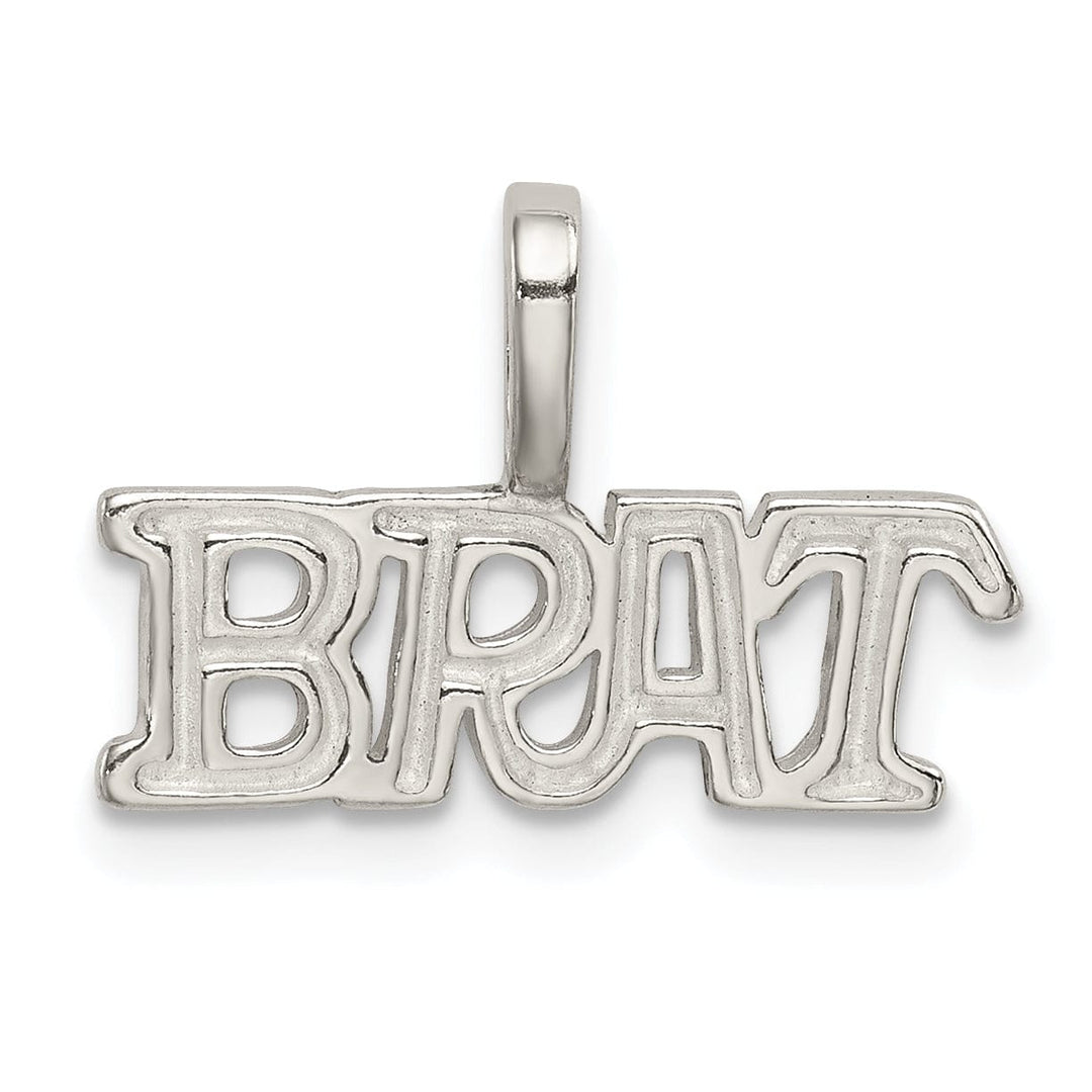 Sterling Silver Polish Satin Finish Brat Charm