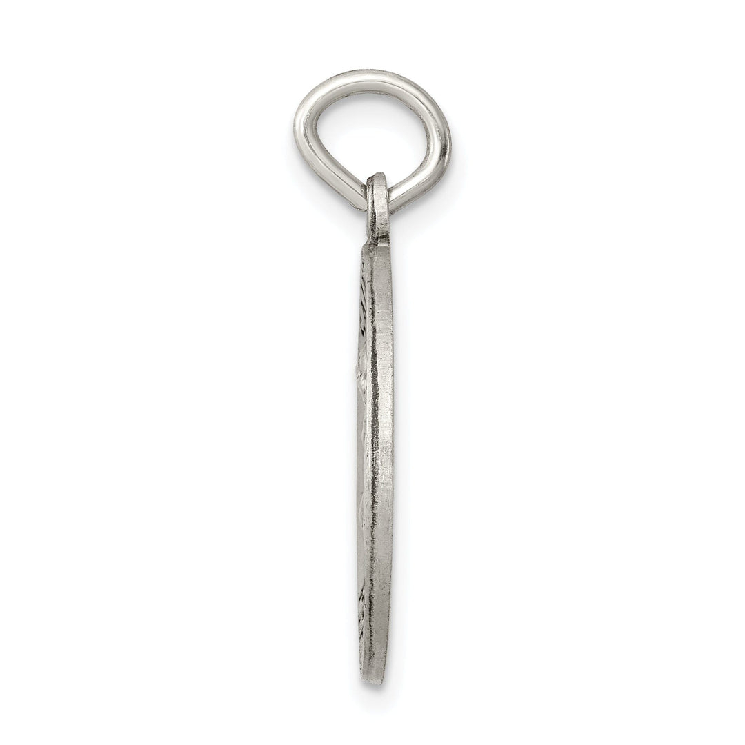 Sterling Silver Antiqued Saint Anthony Medal
