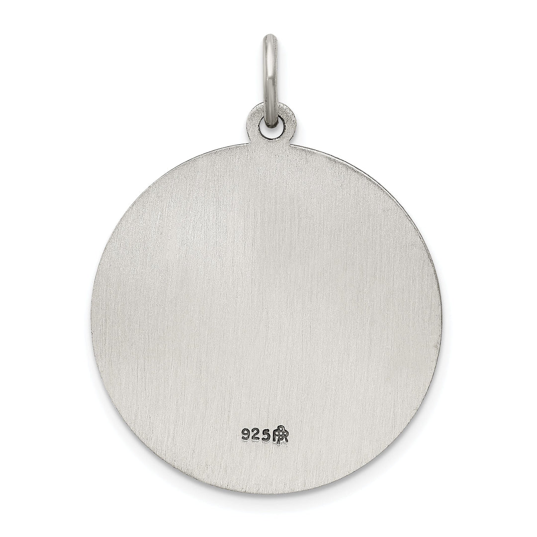 Sterling Silver Antiqued Saint Florian Medal