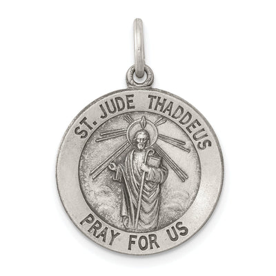 Sterling Silver St. Jude Thaddeus Medal Pendant at $ 20.52 only from Jewelryshopping.com