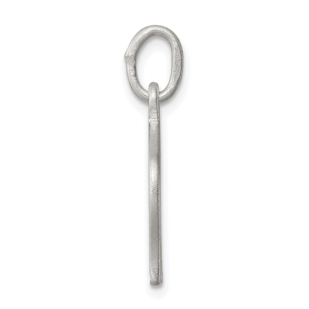 Silver Matte Satin Finish Horseshoe Charm