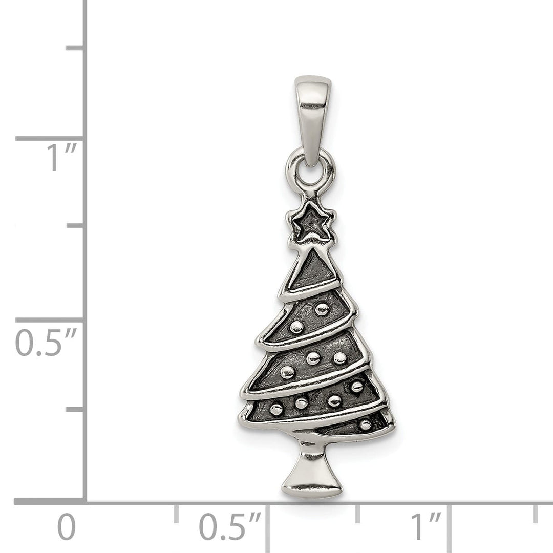 Sterling Silver Christmas Tree Pendant