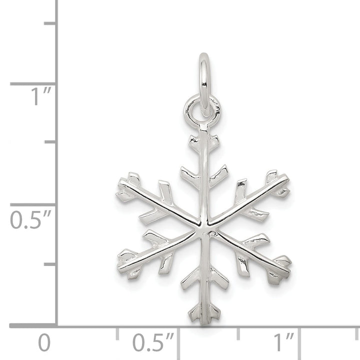 Sterling Silver Snowflake Charm Pendant