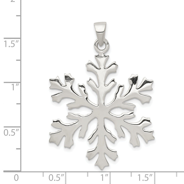 Sterling Silver Snowflake Charm Pendant