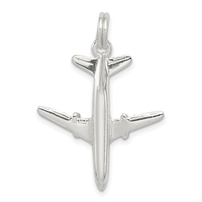 Sterling Silver Polished 3-D Airplane Pendant at $ 22.79 only from Jewelryshopping.com