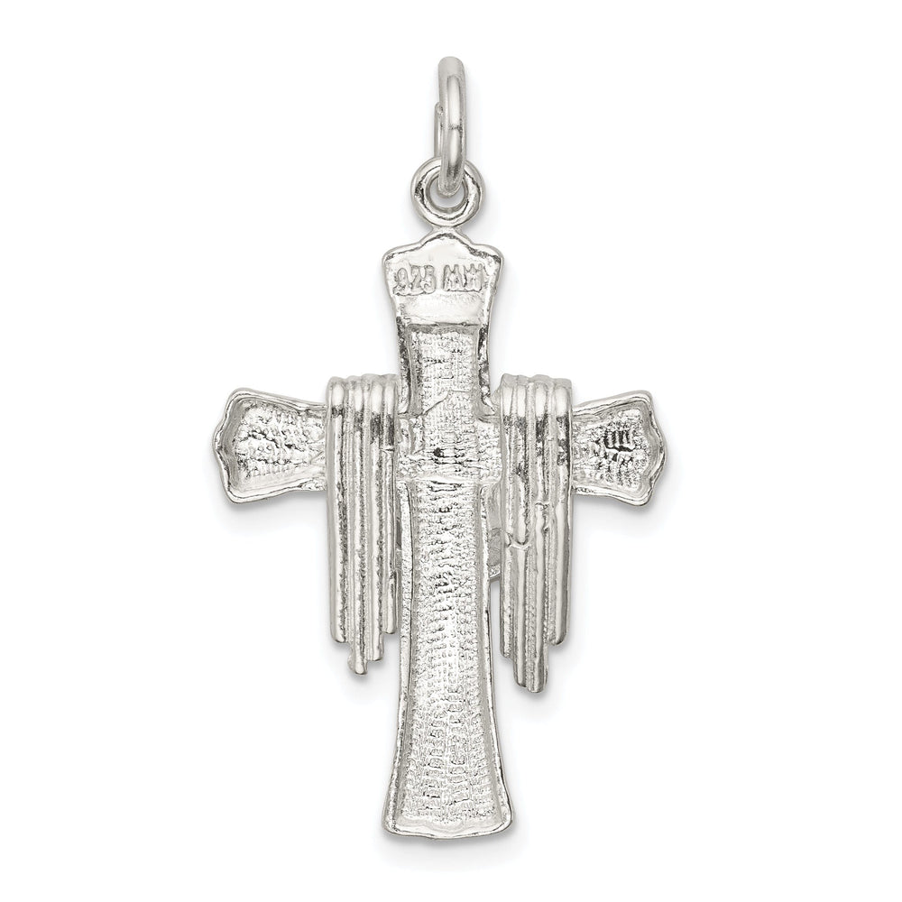 Sterling Silver Draped Cross Pendant