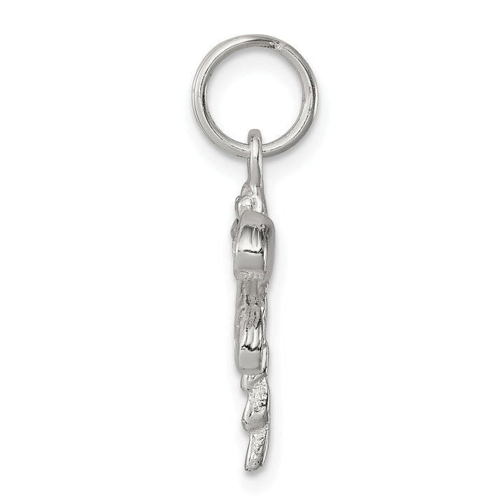 Silver Preciosa Crystal Dragonfly Charm