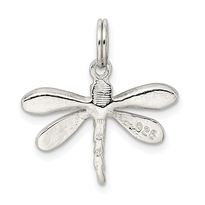 Silver Preciosa Crystal Dragonfly Charm
