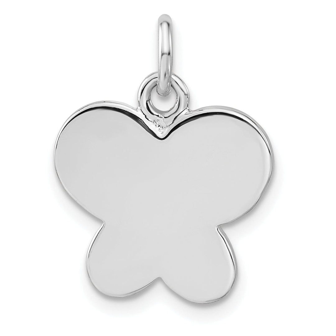 Solid Sterling Silver Finished Butterfly Charm