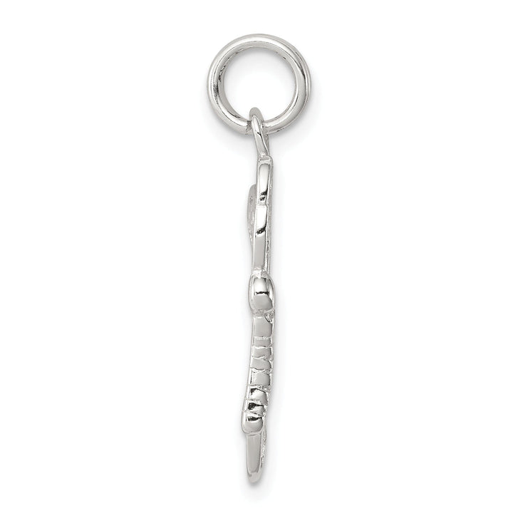 Sterling Silver Polished Finish Butterfly Charm