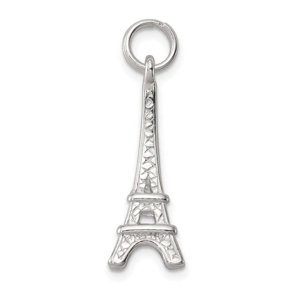 Sterling Silver Polished 3-D Eiffel Tower Charm