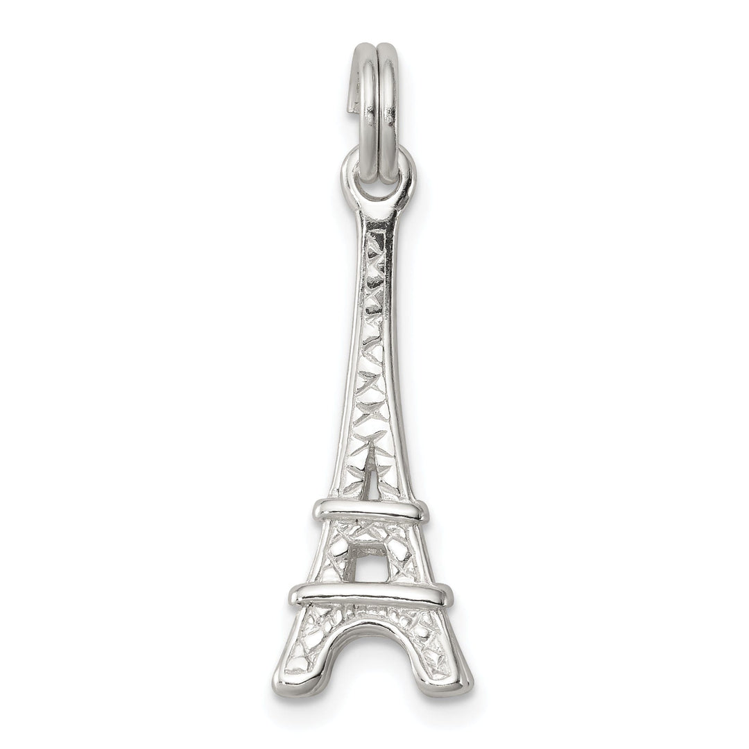 Sterling Silver Polished 3-D Eiffel Tower Charm