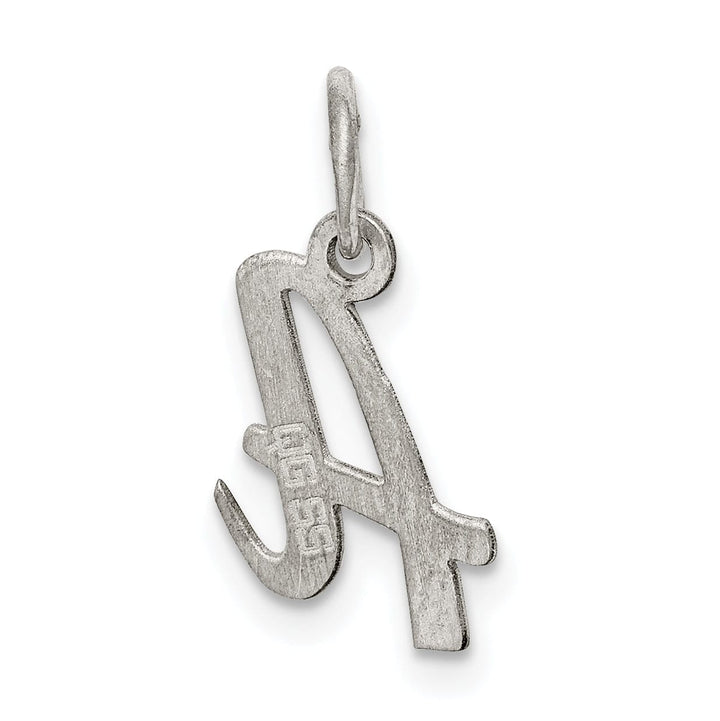 Sterling Silver Small Script Initial A Charm
