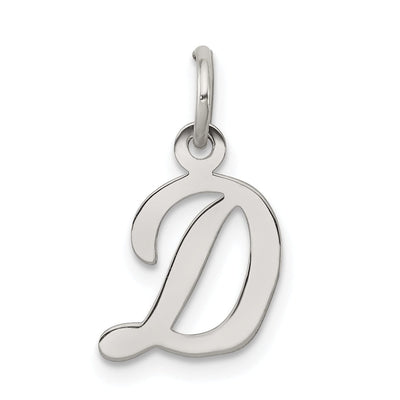 Sterling Silver Small Script Initial D Charm at $ 6.47 only from Jewelryshopping.com