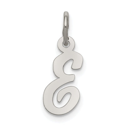 Sterling Silver Small Script Initial E Charm at $ 6.41 only from Jewelryshopping.com