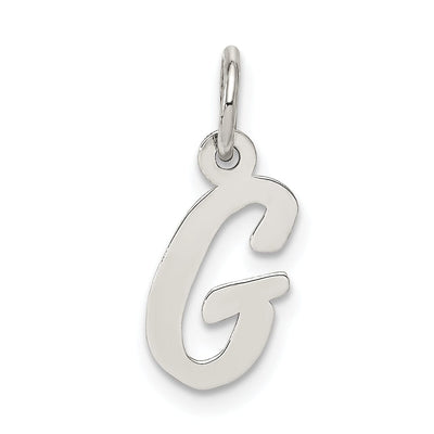 Sterling Silver Small Script Initial G Charm at $ 6.41 only from Jewelryshopping.com