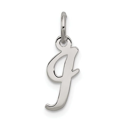 Sterling Silver Small Script Initial I Charm at $ 6.36 only from Jewelryshopping.com