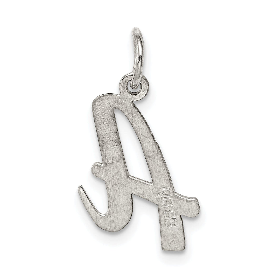 Sterling Silver Medium Script Initial A Charm