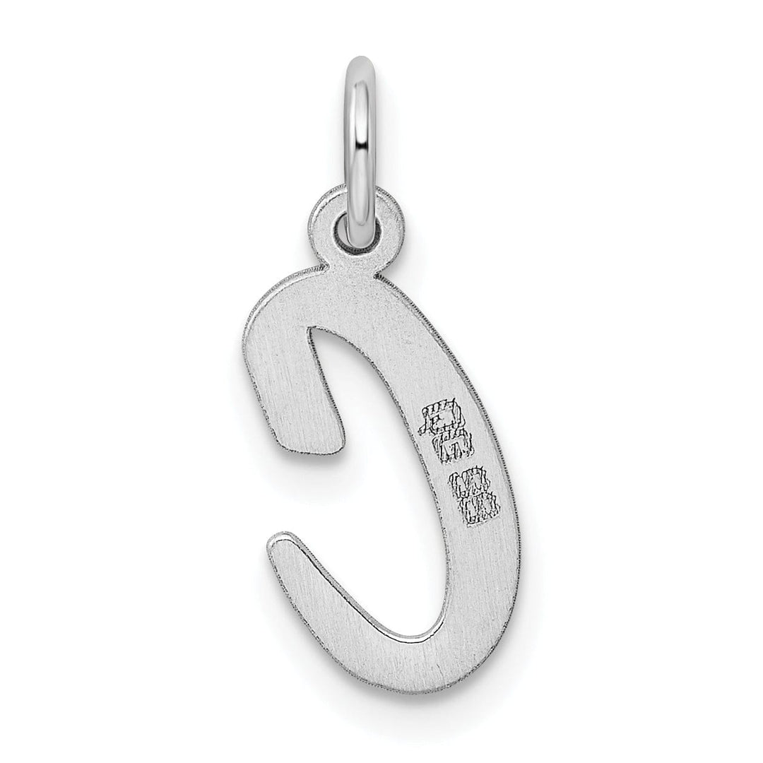 Sterling Silver Medium Script Initial C Charm