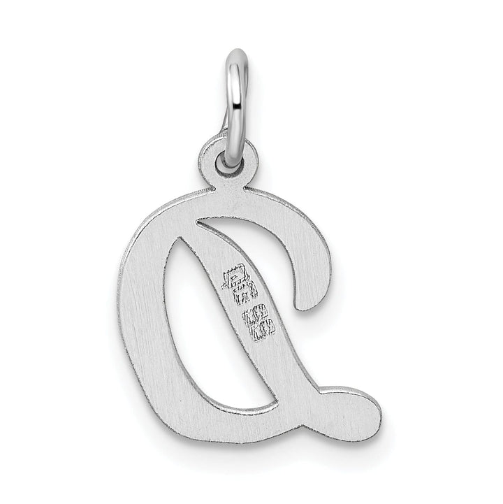 Sterling Silver Medium Script Initial D Charm