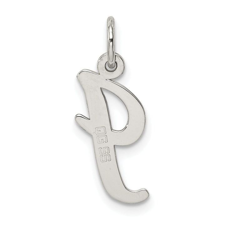 Sterling Silver Medium Script Initial I Charm