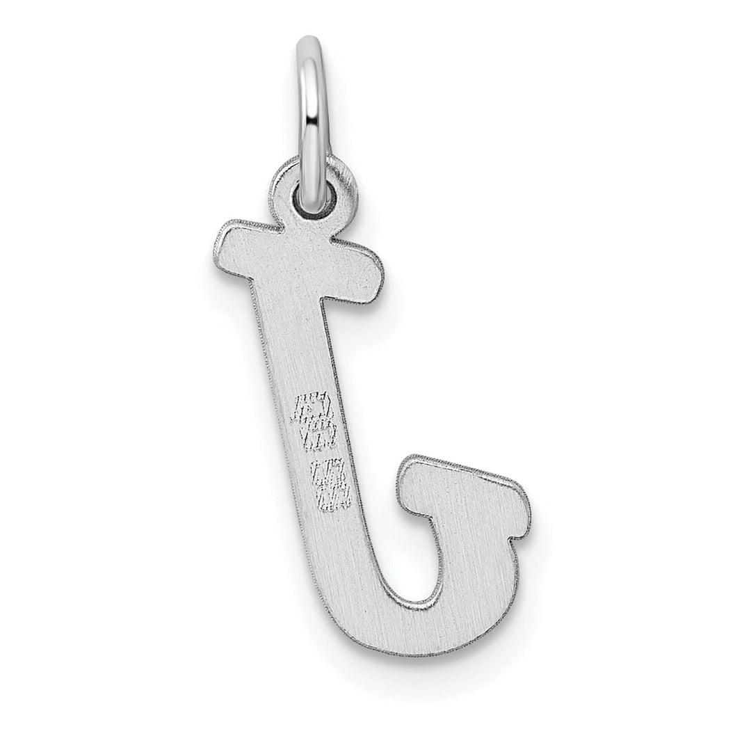 Sterling Silver Medium Script Initial J Charm