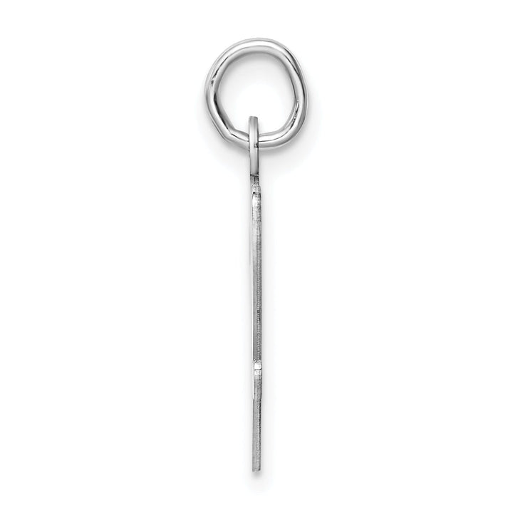 Sterling Silver Large Script Initial V Charm