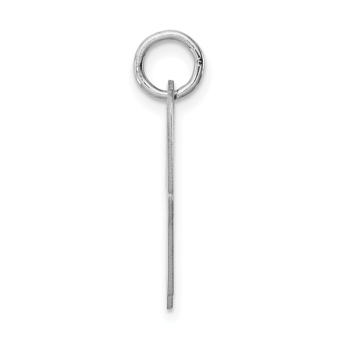 Sterling Silver Large Script Initial W Charm