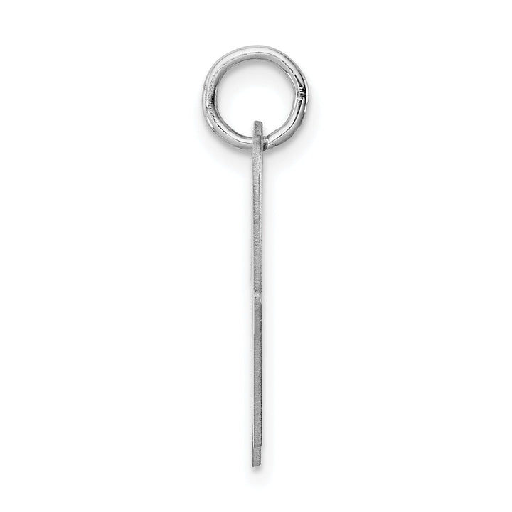 Sterling Silver Large Script Initial W Charm