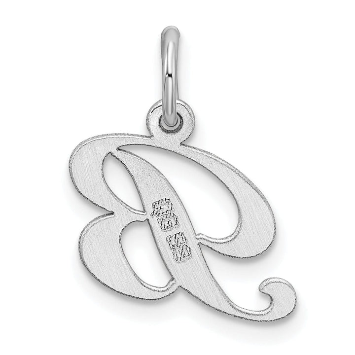 Silver Small Fancy Script Initial B Charm