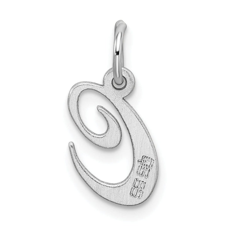 Silver Small Fancy Script Initial C Charm