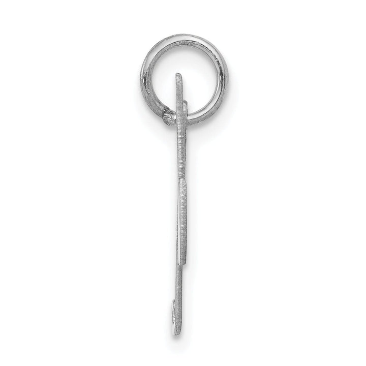 Silver Small Fancy Script Initial K Charm