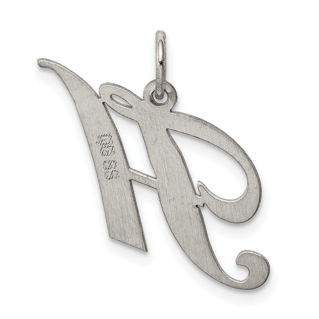 Silver Medium Fancy Script Initial H Charm